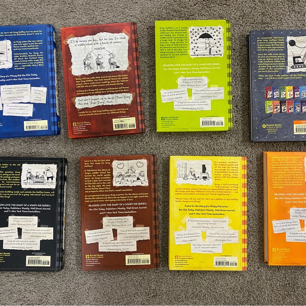 Diary of a Wimpy Kid Hardcover Book Lot (8) - Picture 6 of 6